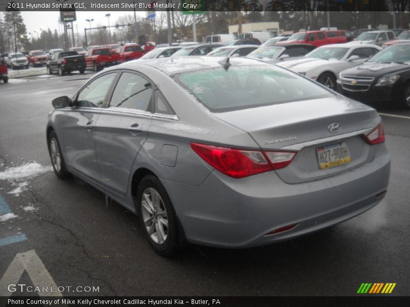 Iridescent Silver Blue Metallic / Gray 2011 Hyundai Sonata GLS