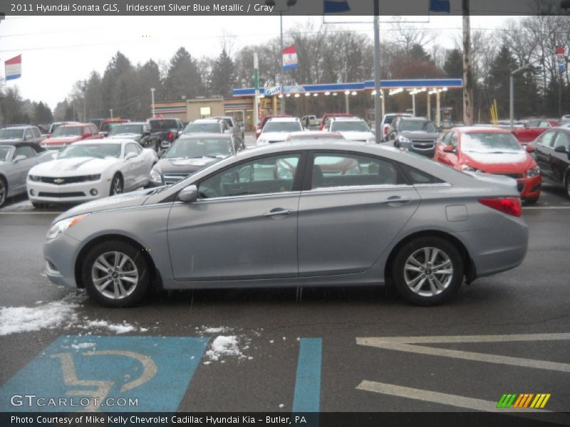 Iridescent Silver Blue Metallic / Gray 2011 Hyundai Sonata GLS