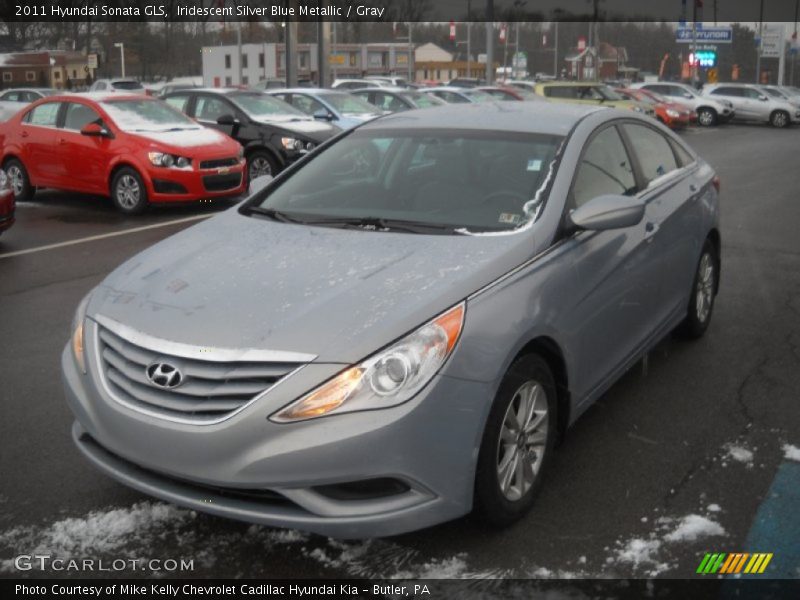 Iridescent Silver Blue Metallic / Gray 2011 Hyundai Sonata GLS