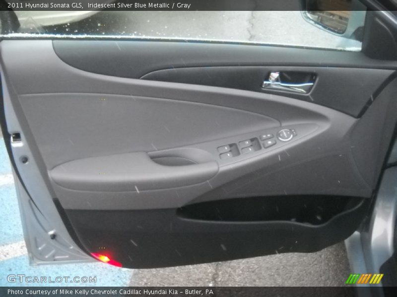 Iridescent Silver Blue Metallic / Gray 2011 Hyundai Sonata GLS