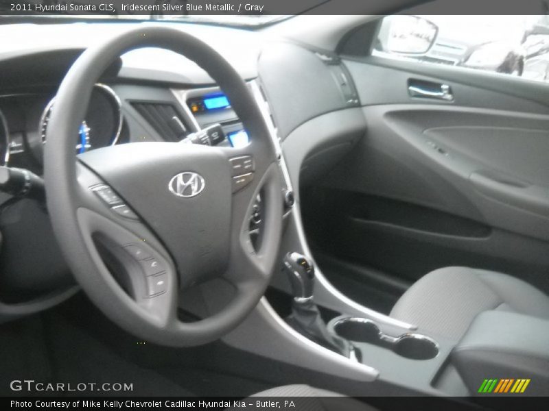 Iridescent Silver Blue Metallic / Gray 2011 Hyundai Sonata GLS