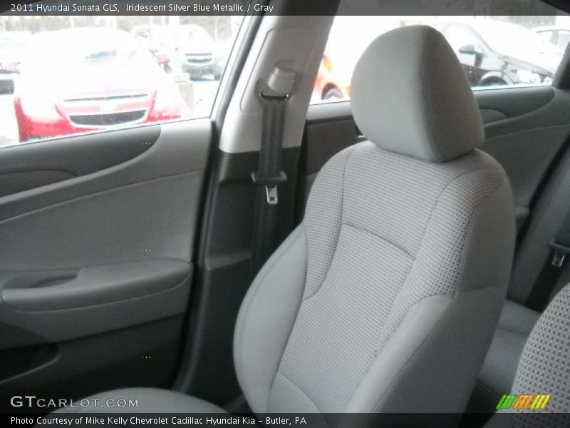 Iridescent Silver Blue Metallic / Gray 2011 Hyundai Sonata GLS