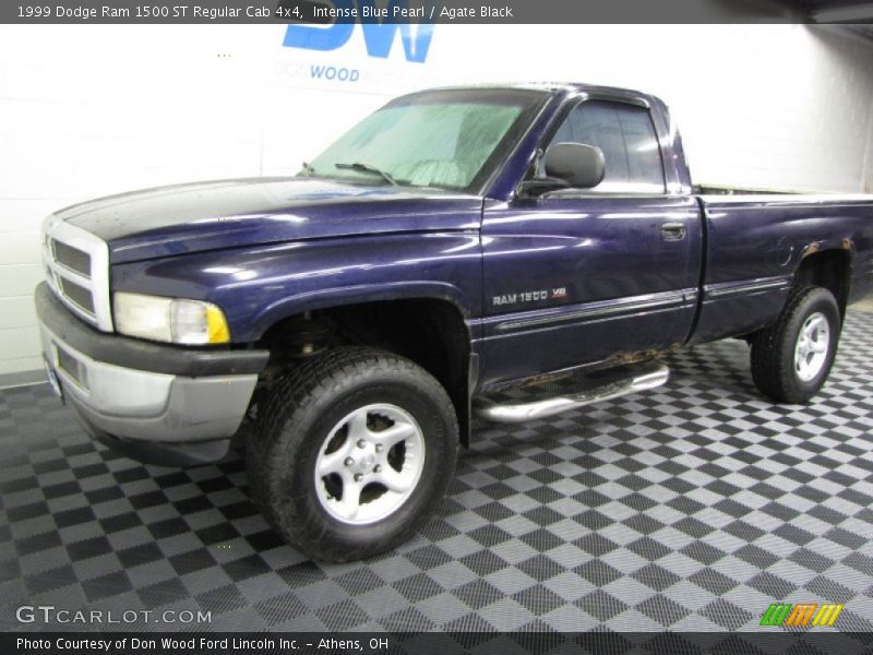 Intense Blue Pearl / Agate Black 1999 Dodge Ram 1500 ST Regular Cab 4x4