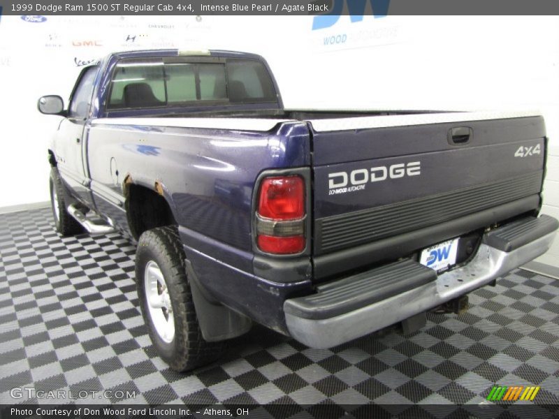 Intense Blue Pearl / Agate Black 1999 Dodge Ram 1500 ST Regular Cab 4x4