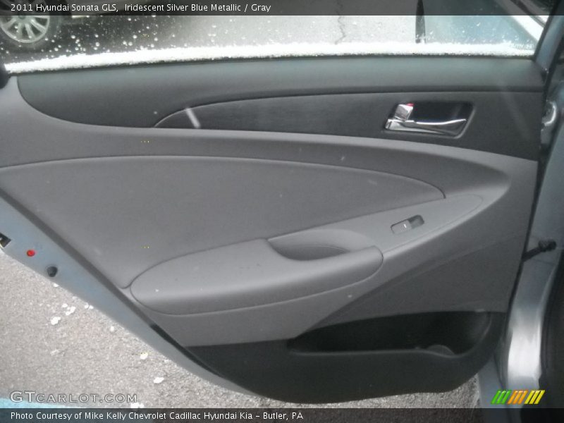Iridescent Silver Blue Metallic / Gray 2011 Hyundai Sonata GLS