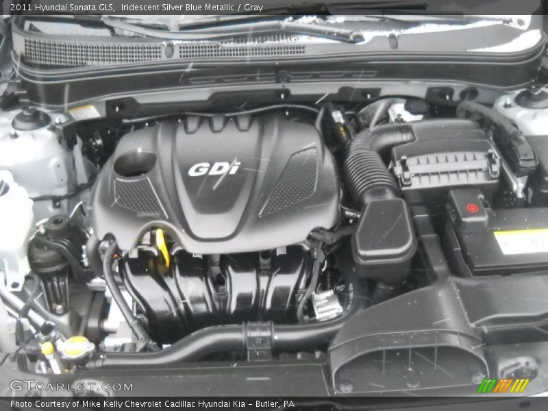 Iridescent Silver Blue Metallic / Gray 2011 Hyundai Sonata GLS