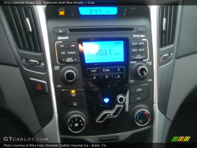 Iridescent Silver Blue Metallic / Gray 2011 Hyundai Sonata GLS