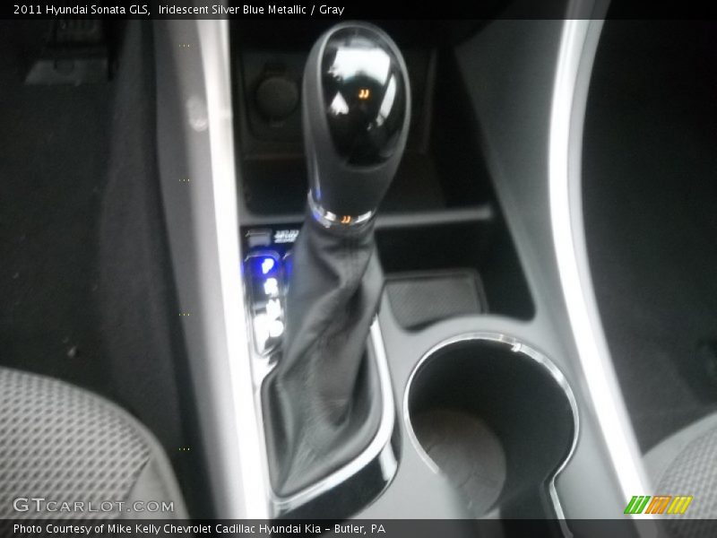 Iridescent Silver Blue Metallic / Gray 2011 Hyundai Sonata GLS