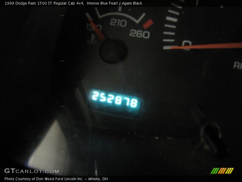 Intense Blue Pearl / Agate Black 1999 Dodge Ram 1500 ST Regular Cab 4x4