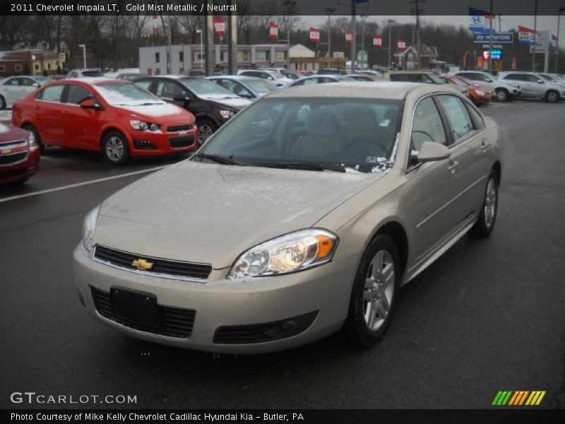 Gold Mist Metallic / Neutral 2011 Chevrolet Impala LT