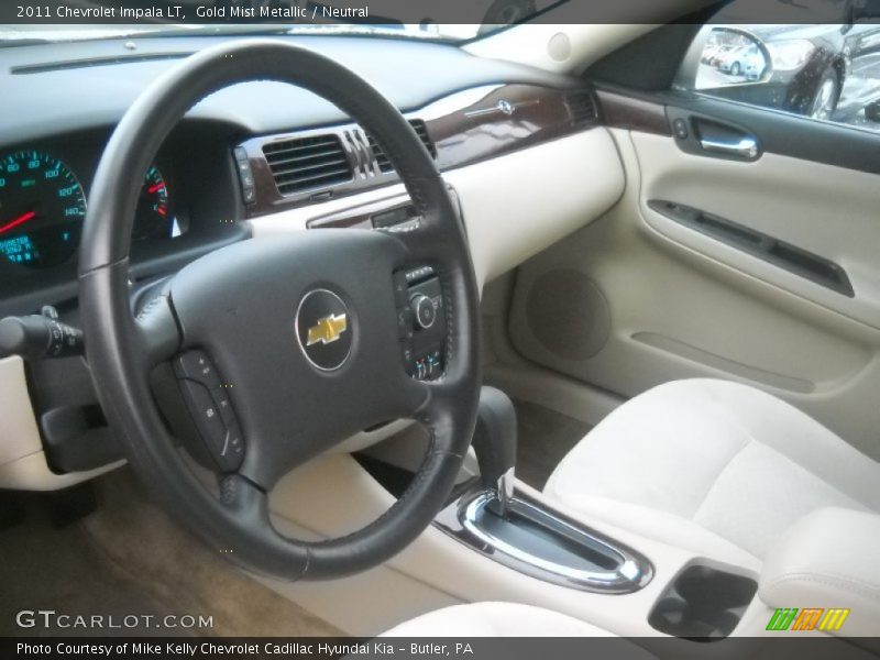 Gold Mist Metallic / Neutral 2011 Chevrolet Impala LT