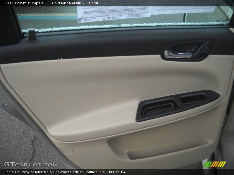 Gold Mist Metallic / Neutral 2011 Chevrolet Impala LT
