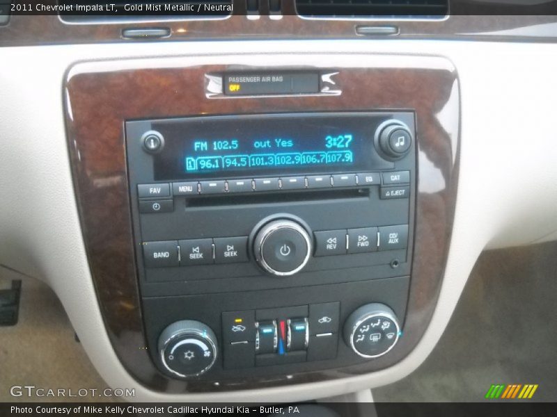 Gold Mist Metallic / Neutral 2011 Chevrolet Impala LT