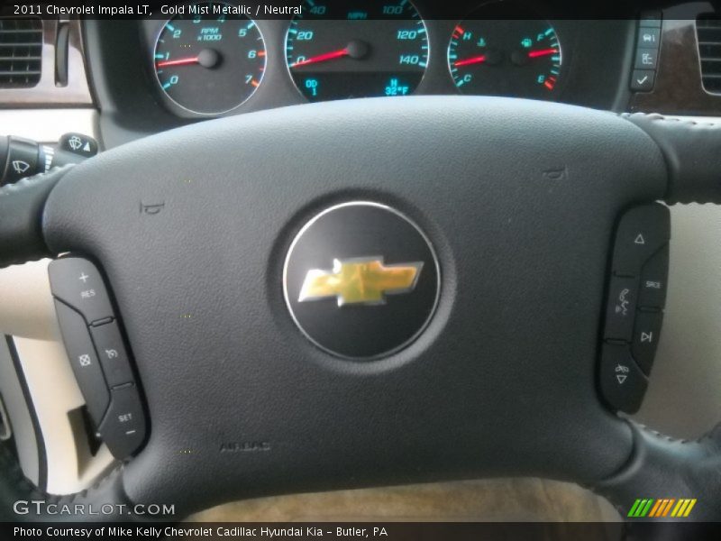 Gold Mist Metallic / Neutral 2011 Chevrolet Impala LT