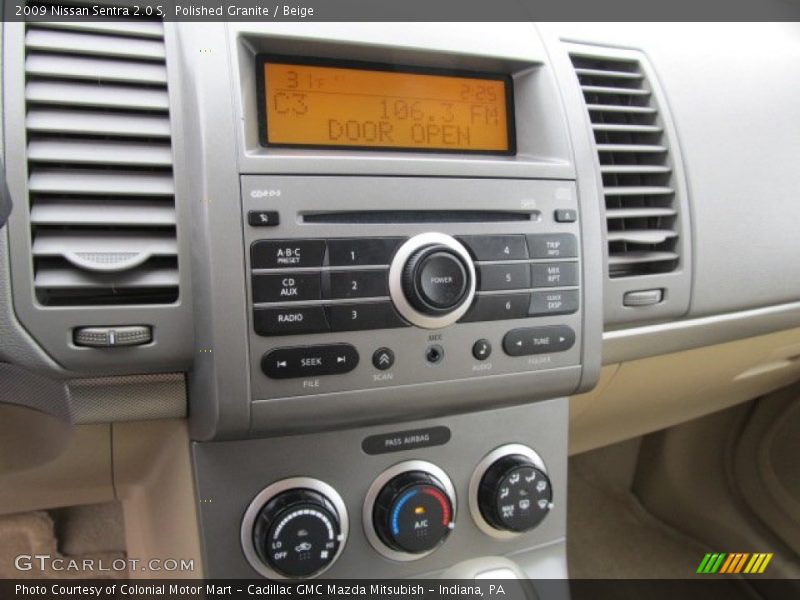 Polished Granite / Beige 2009 Nissan Sentra 2.0 S