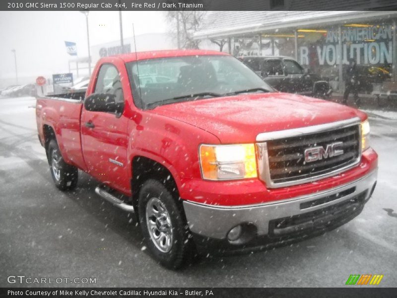 Fire Red / Dark Titanium 2010 GMC Sierra 1500 Regular Cab 4x4