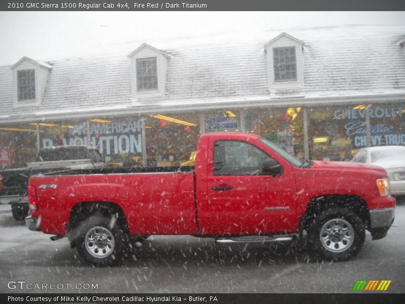 Fire Red / Dark Titanium 2010 GMC Sierra 1500 Regular Cab 4x4