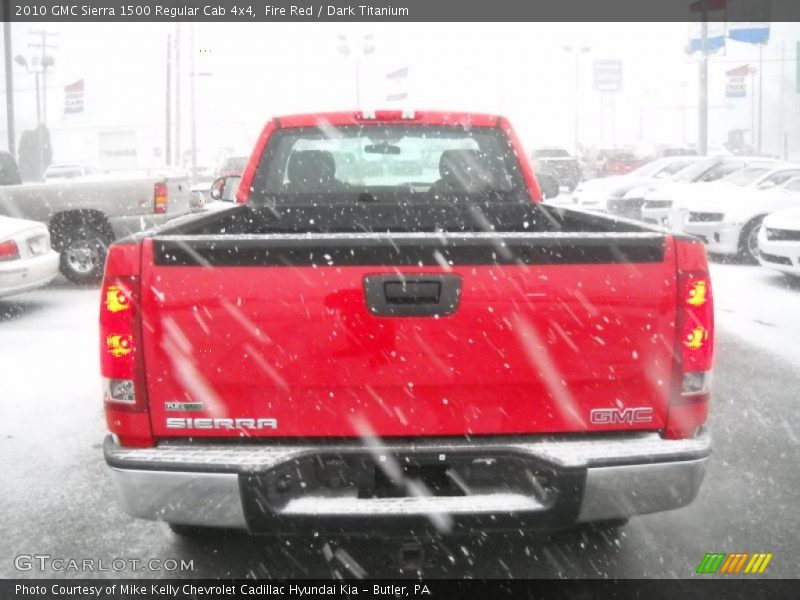 Fire Red / Dark Titanium 2010 GMC Sierra 1500 Regular Cab 4x4
