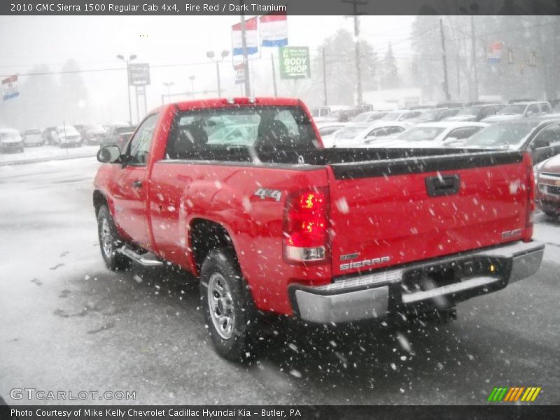 Fire Red / Dark Titanium 2010 GMC Sierra 1500 Regular Cab 4x4