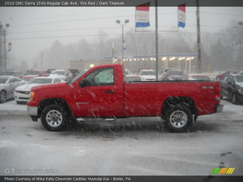 Fire Red / Dark Titanium 2010 GMC Sierra 1500 Regular Cab 4x4