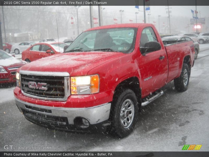 Fire Red / Dark Titanium 2010 GMC Sierra 1500 Regular Cab 4x4