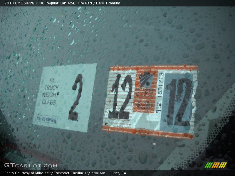 Fire Red / Dark Titanium 2010 GMC Sierra 1500 Regular Cab 4x4