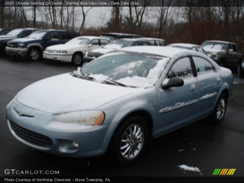 Sterling Blue Satin Glow / Dark Slate Gray 2002 Chrysler Sebring LXi Sedan