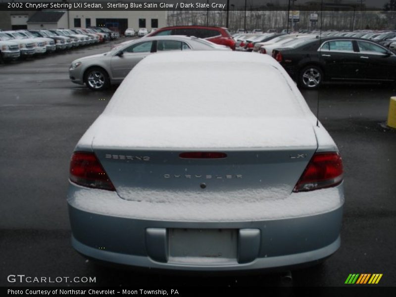 Sterling Blue Satin Glow / Dark Slate Gray 2002 Chrysler Sebring LXi Sedan