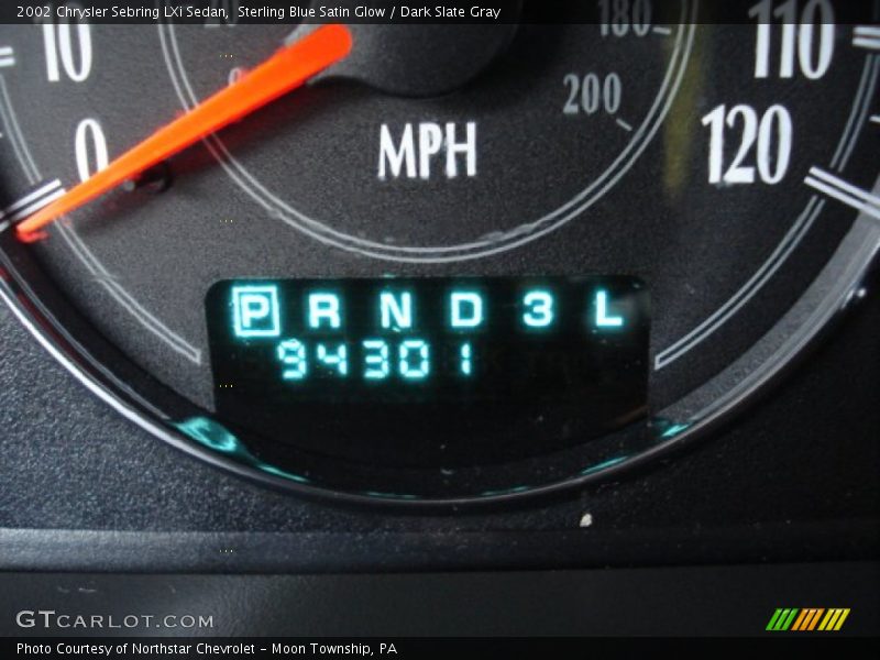 Sterling Blue Satin Glow / Dark Slate Gray 2002 Chrysler Sebring LXi Sedan