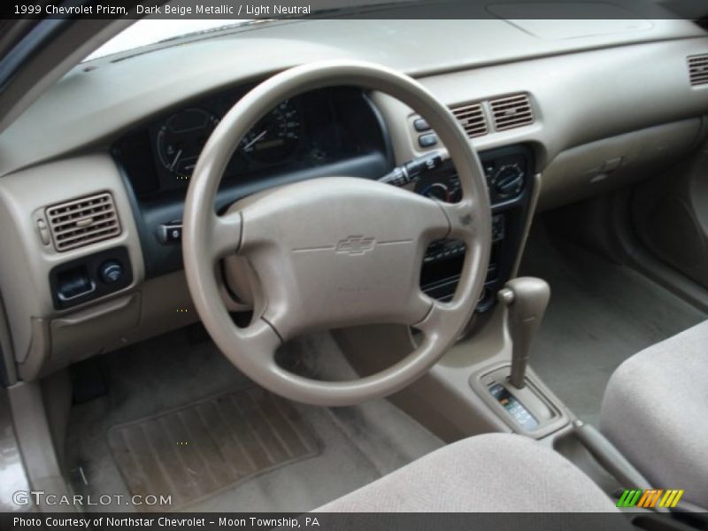 Dashboard of 1999 Prizm 