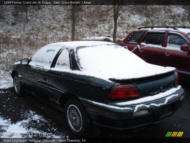 Dark Green Metallic / Beige 1994 Pontiac Grand Am SE Coupe