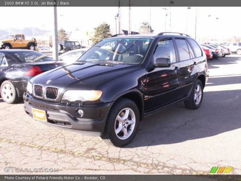 Jet Black / Black 2003 BMW X5 3.0i