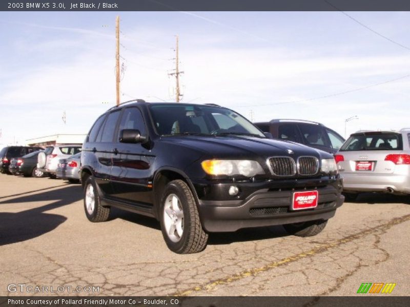 Jet Black / Black 2003 BMW X5 3.0i