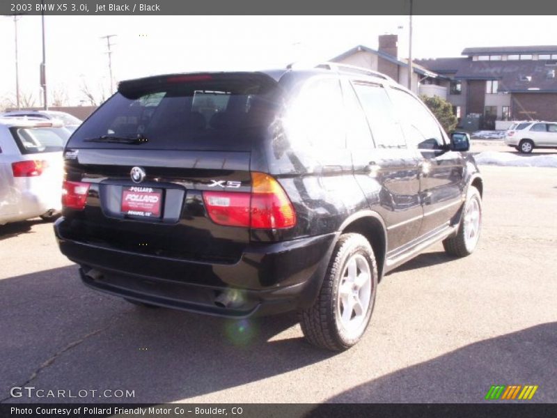 Jet Black / Black 2003 BMW X5 3.0i