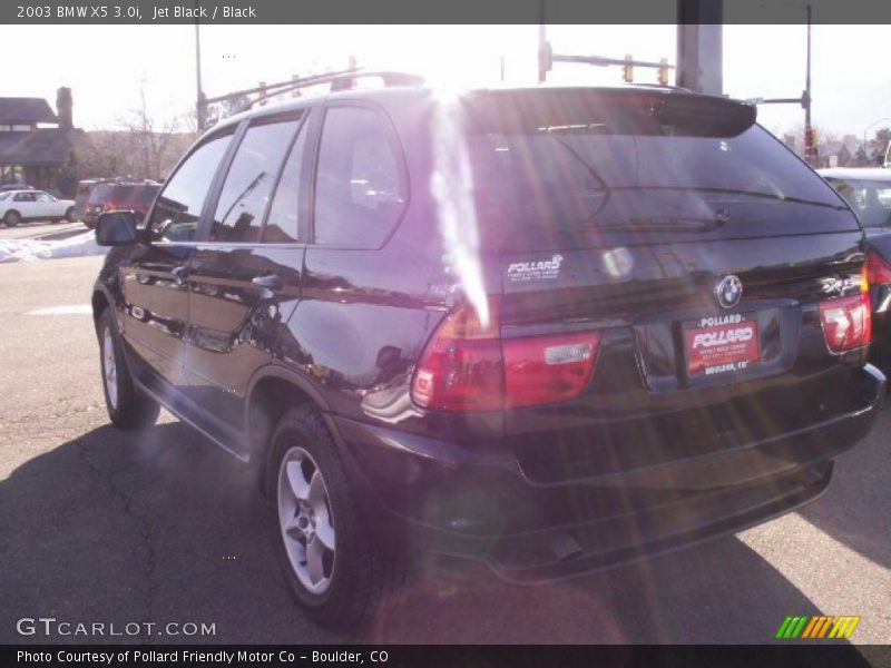 Jet Black / Black 2003 BMW X5 3.0i