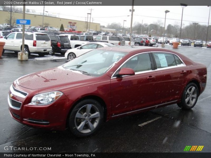 Red Jewel / Cocoa/Cashmere 2009 Chevrolet Malibu LT Sedan