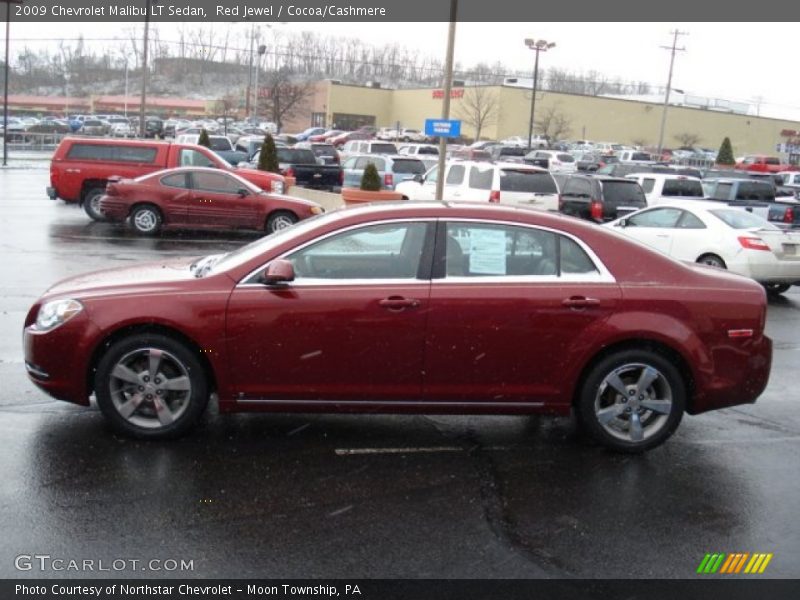 Red Jewel / Cocoa/Cashmere 2009 Chevrolet Malibu LT Sedan
