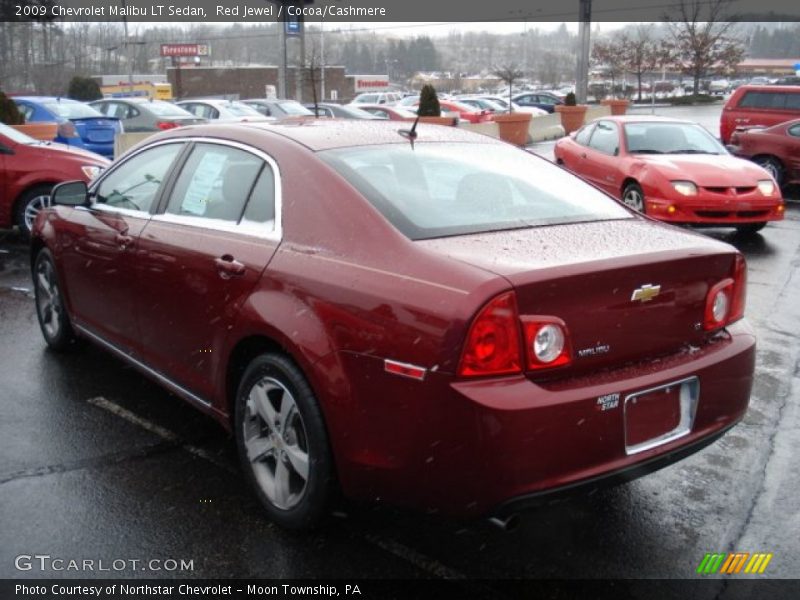 Red Jewel / Cocoa/Cashmere 2009 Chevrolet Malibu LT Sedan