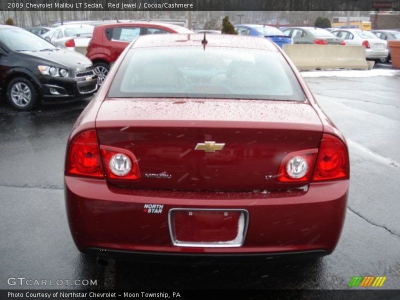 Red Jewel / Cocoa/Cashmere 2009 Chevrolet Malibu LT Sedan