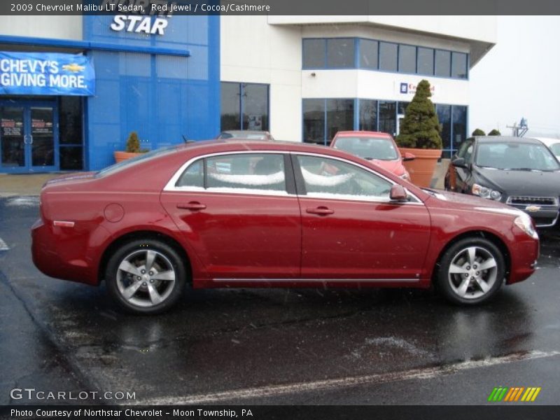 Red Jewel / Cocoa/Cashmere 2009 Chevrolet Malibu LT Sedan