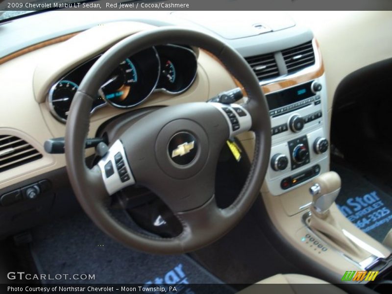 Red Jewel / Cocoa/Cashmere 2009 Chevrolet Malibu LT Sedan