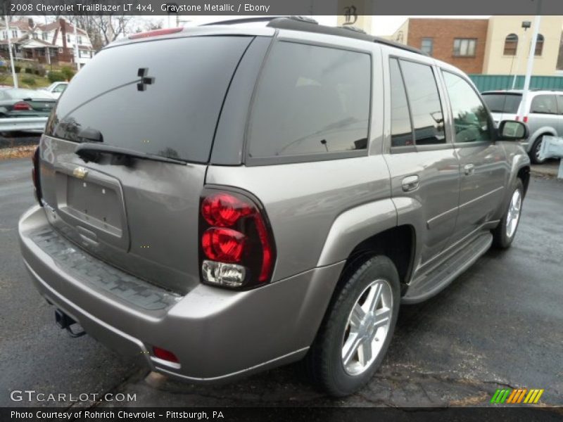 Graystone Metallic / Ebony 2008 Chevrolet TrailBlazer LT 4x4