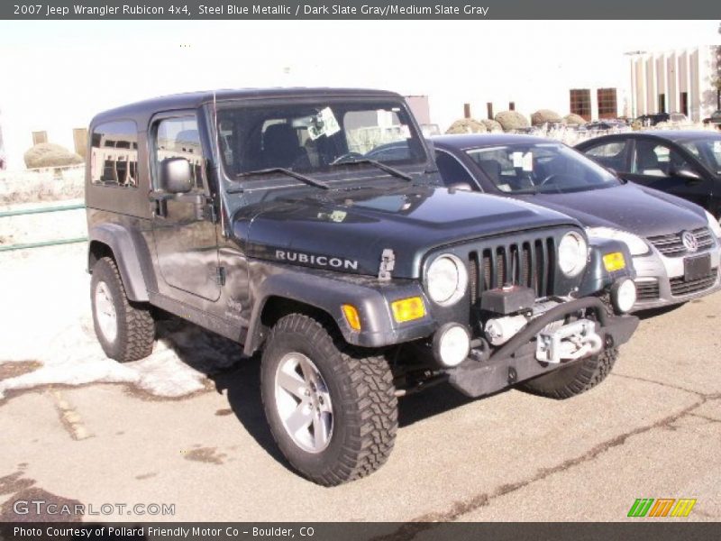 Steel Blue Metallic / Dark Slate Gray/Medium Slate Gray 2007 Jeep Wrangler Rubicon 4x4