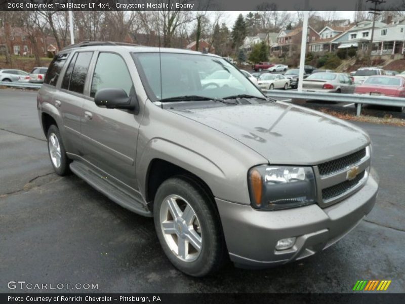 Graystone Metallic / Ebony 2008 Chevrolet TrailBlazer LT 4x4