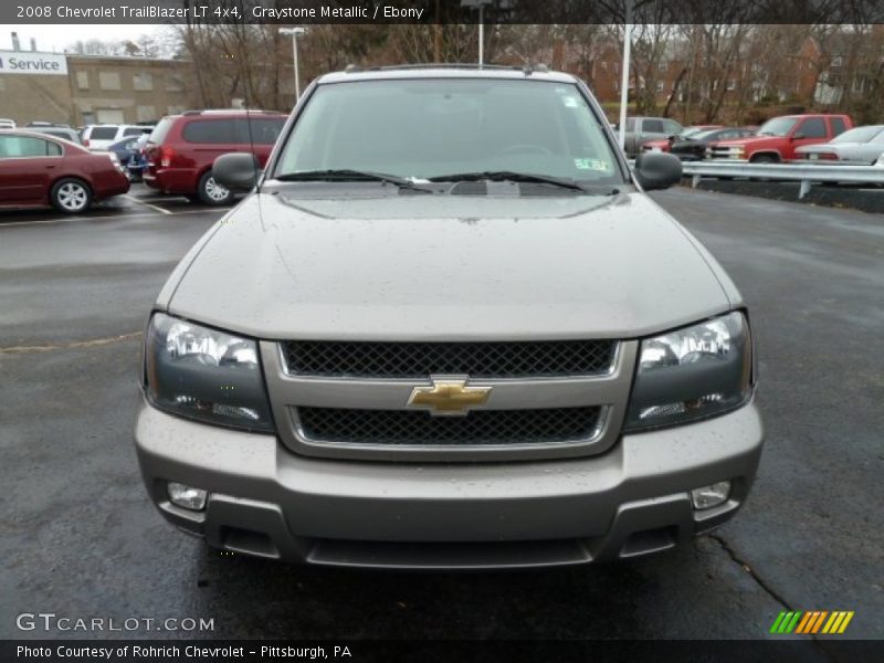 Graystone Metallic / Ebony 2008 Chevrolet TrailBlazer LT 4x4