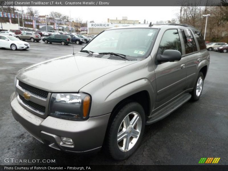Graystone Metallic / Ebony 2008 Chevrolet TrailBlazer LT 4x4