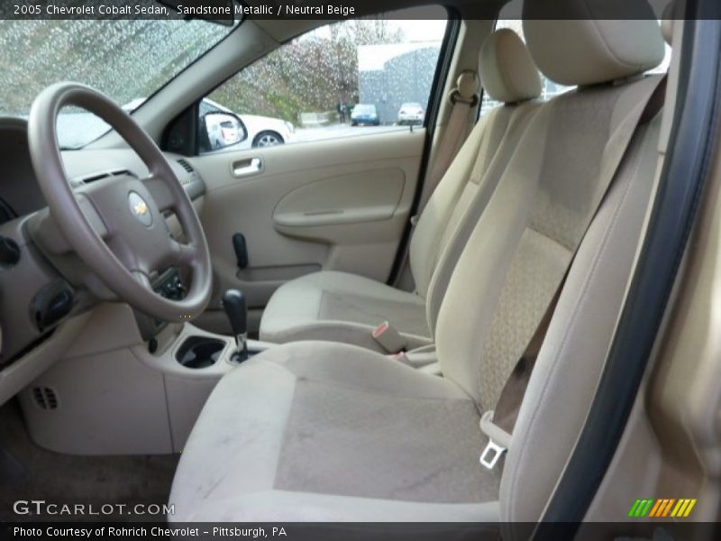 Sandstone Metallic / Neutral Beige 2005 Chevrolet Cobalt Sedan