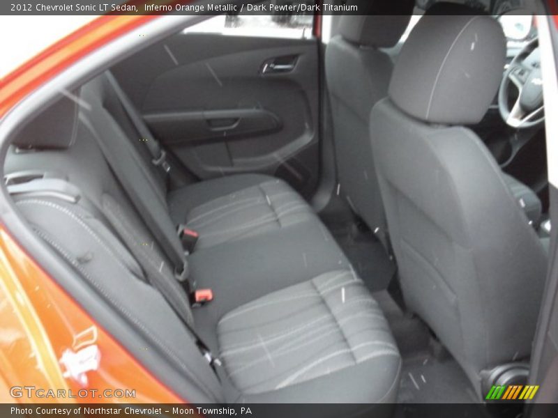 Inferno Orange Metallic / Dark Pewter/Dark Titanium 2012 Chevrolet Sonic LT Sedan