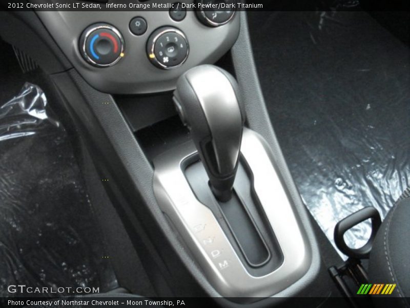 Inferno Orange Metallic / Dark Pewter/Dark Titanium 2012 Chevrolet Sonic LT Sedan