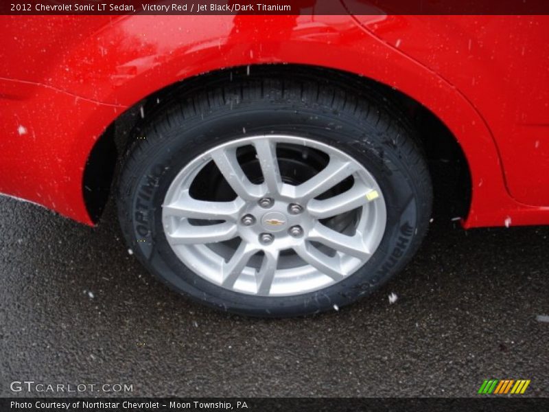 Victory Red / Jet Black/Dark Titanium 2012 Chevrolet Sonic LT Sedan